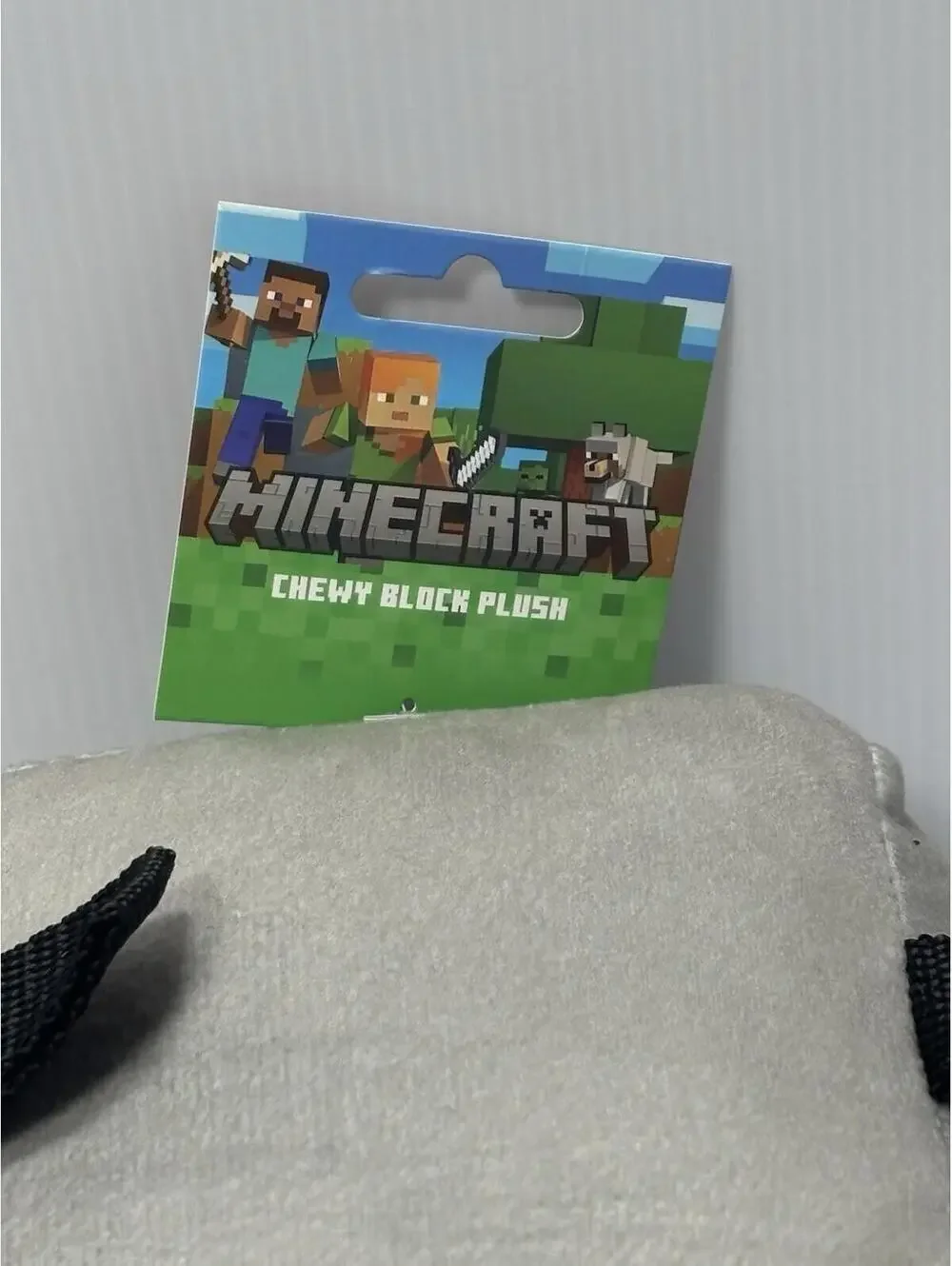 Minecraft Skeleton Chewy Block Plush Square Stuffed Dog Toy Mojang NWT